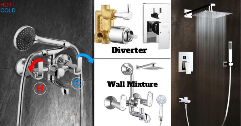 Diverter Vs Wall Mixture | Which Is Good | घर में क्या लगाए